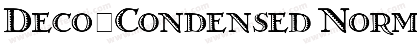 Deco-Condensed Normal字体转换